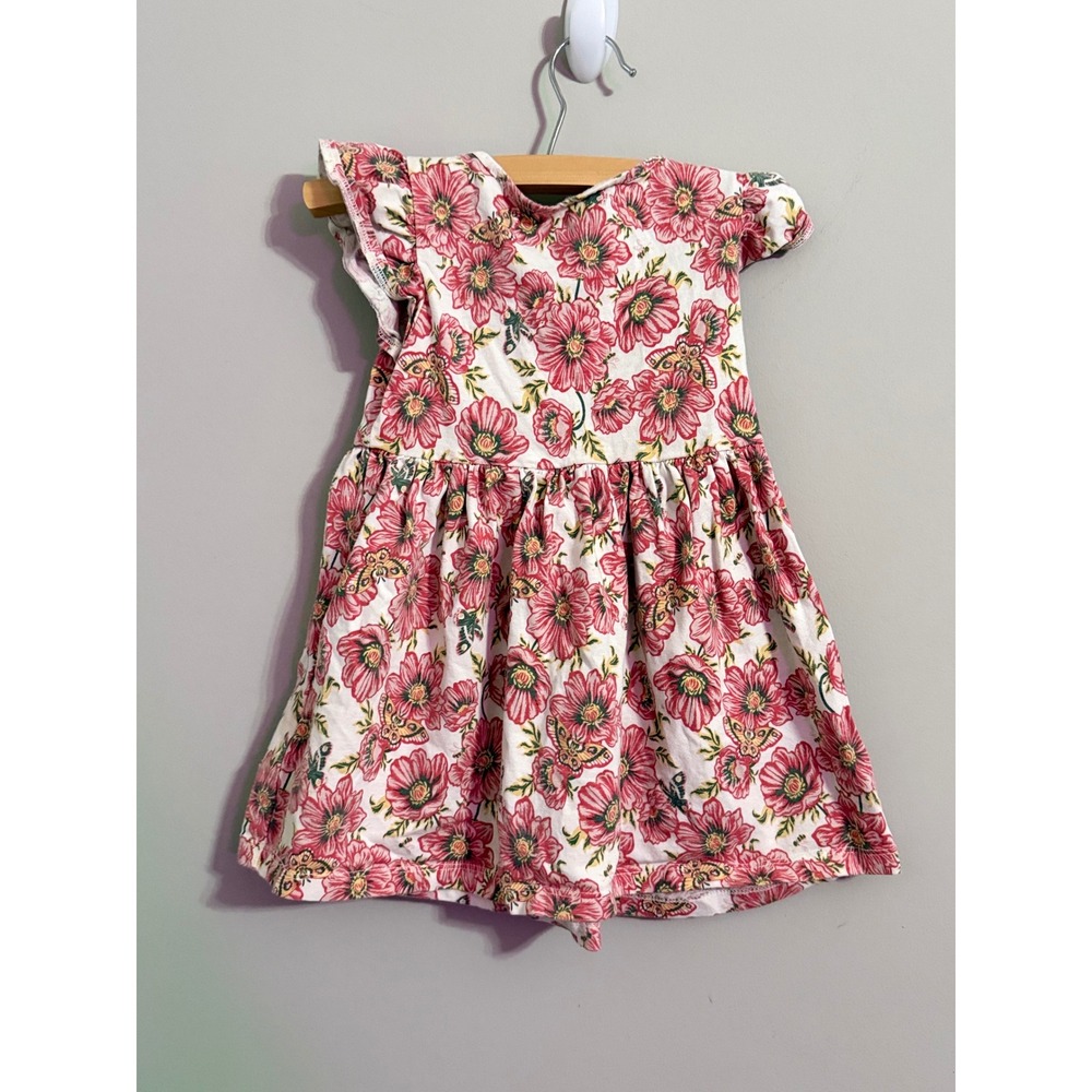 Cynthia Rowley Kids Floral Print Short Sleeve Dress Toddler Girls Size 5 6 Small - Picture 6 of 6